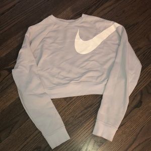 Nike cropped crew neck sweatshirt